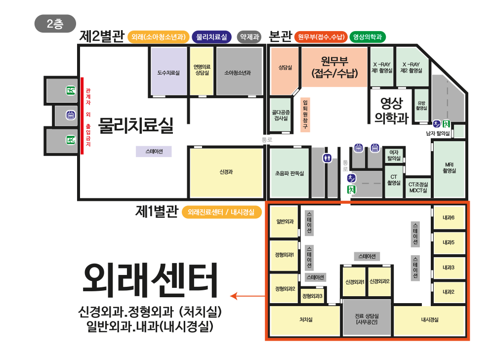 본관/제1별관/제2별관 2F